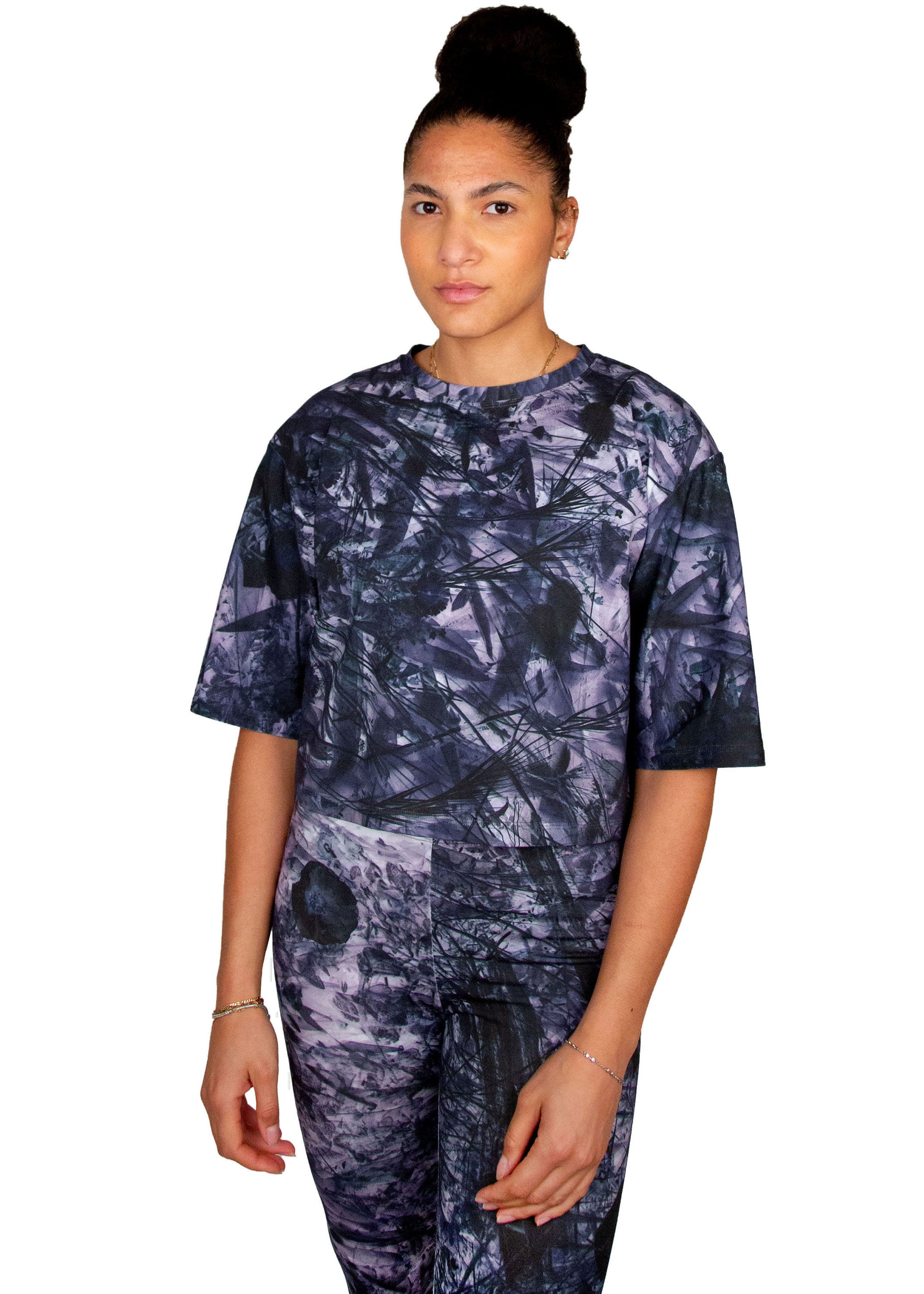 crop top // tobiume print