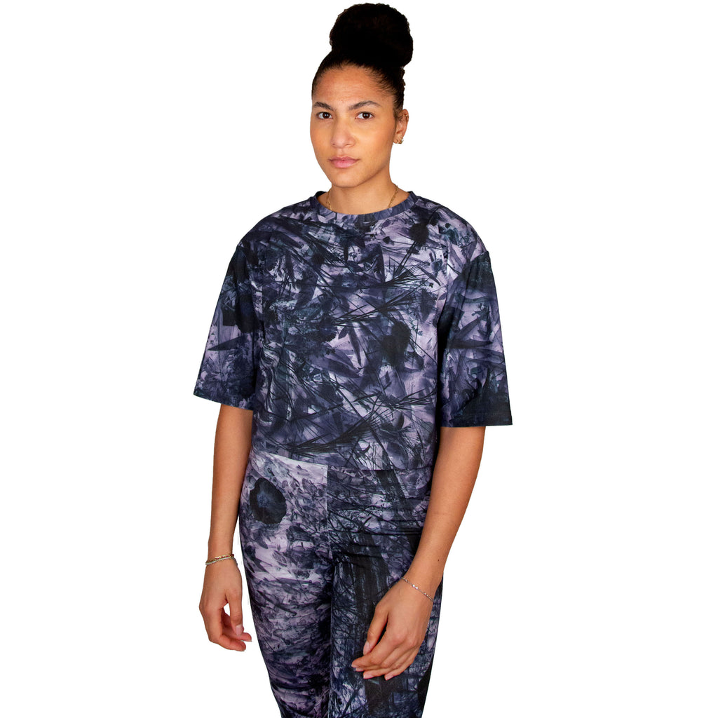 crop top // tobiume print