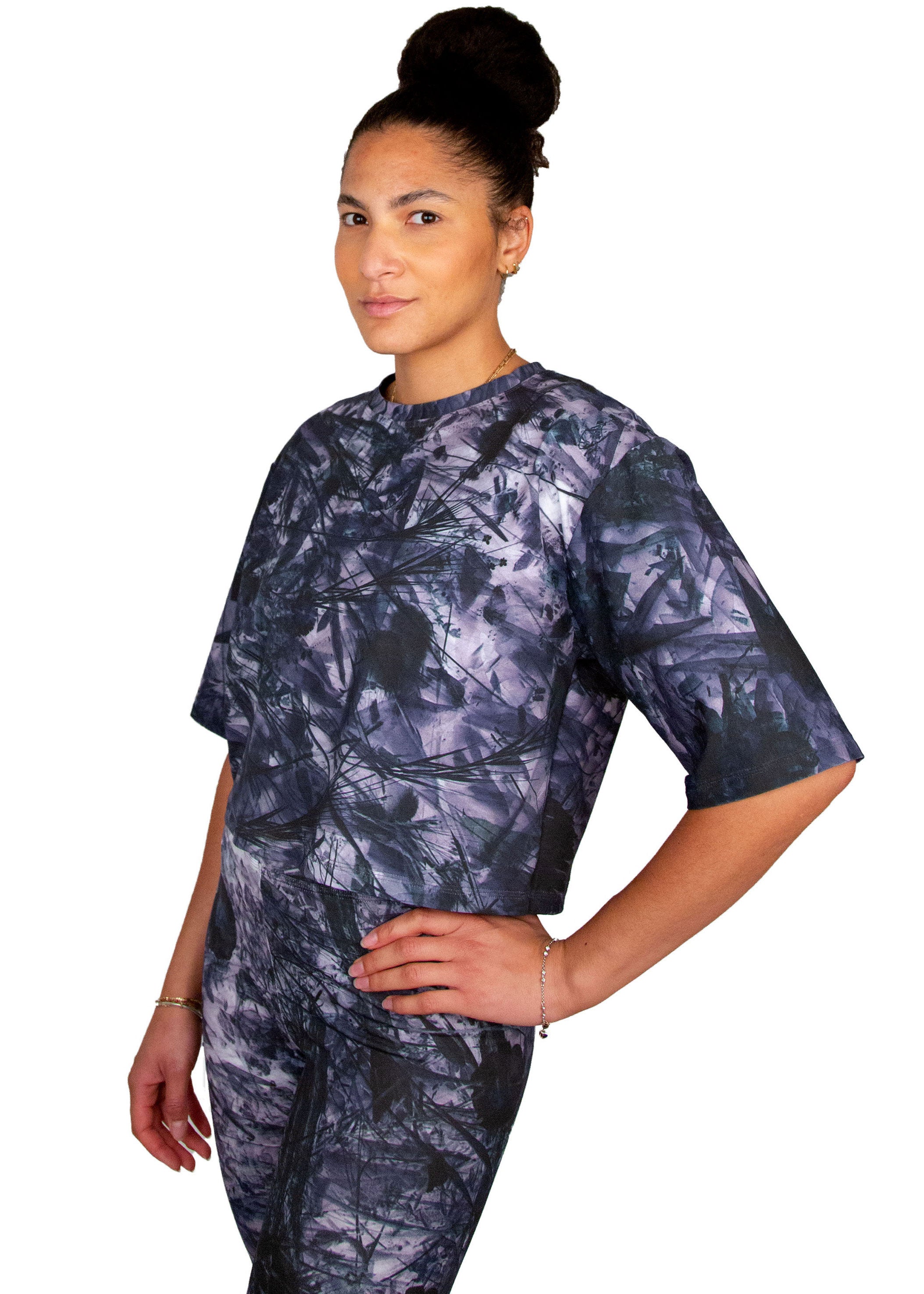 crop top // tobiume print