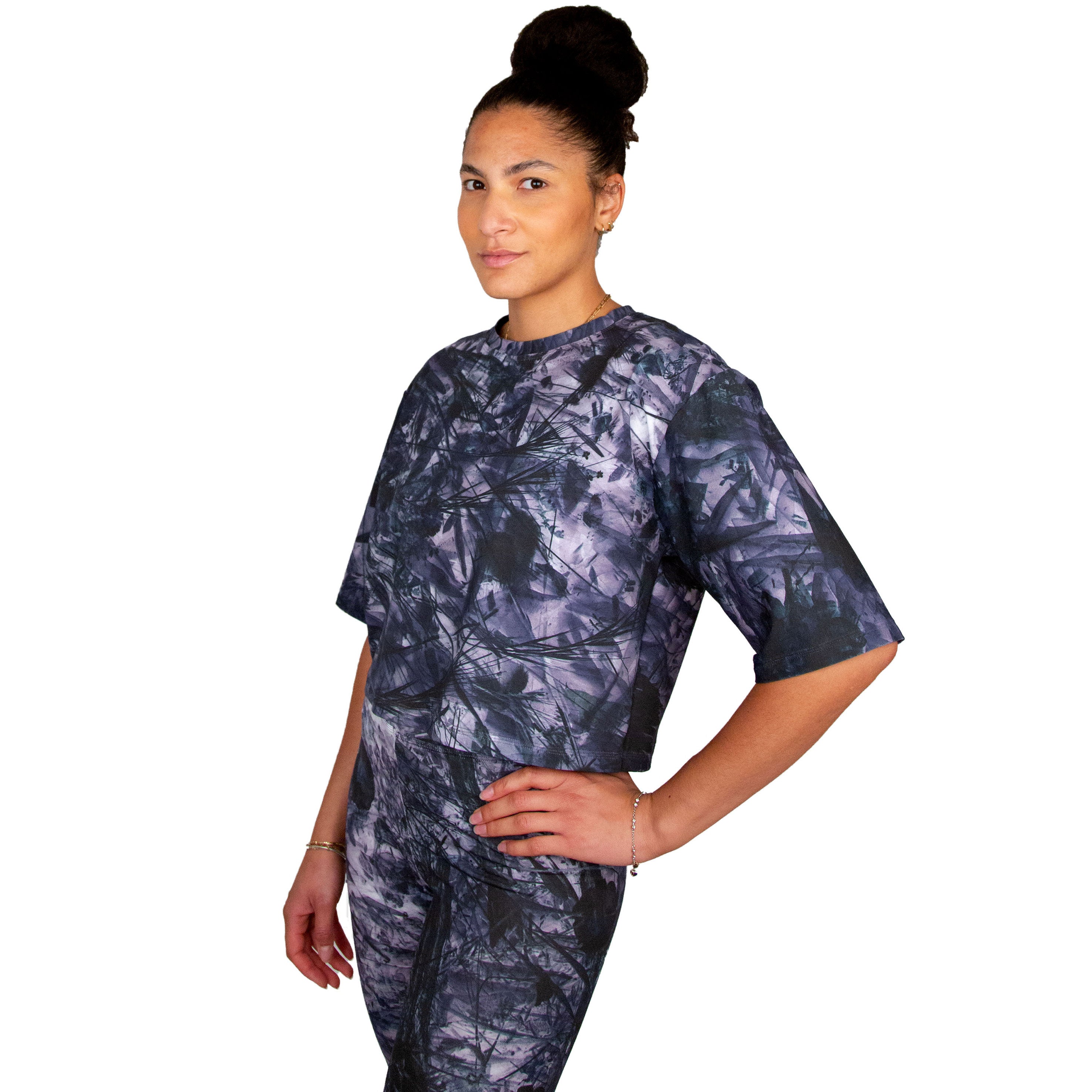 crop top // tobiume print