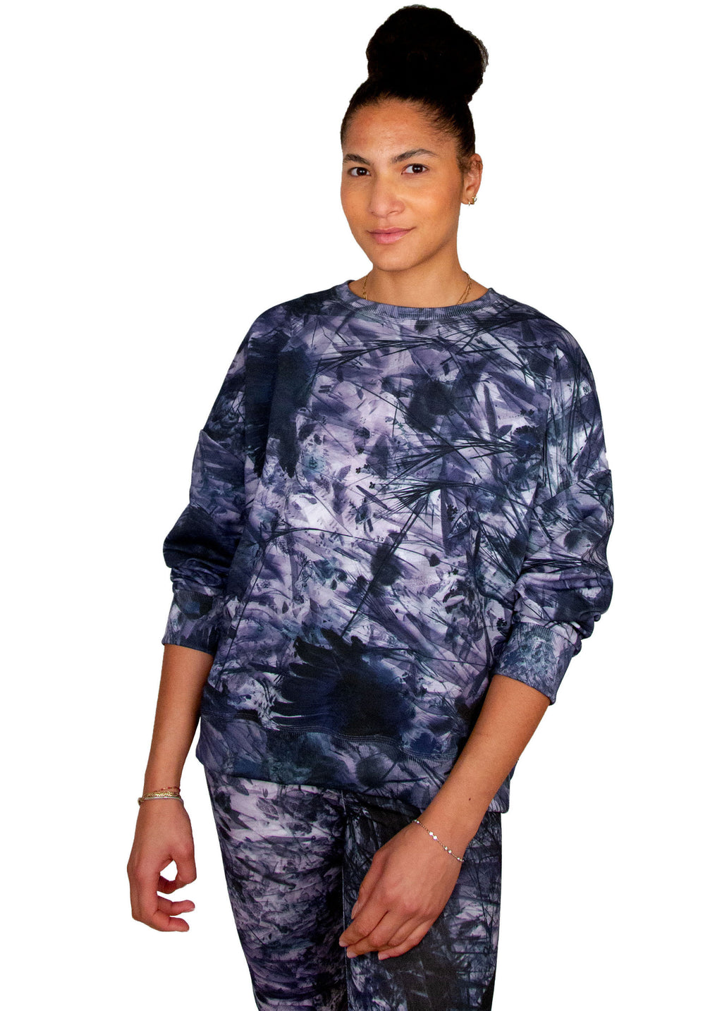 terry sweater // tobiume print