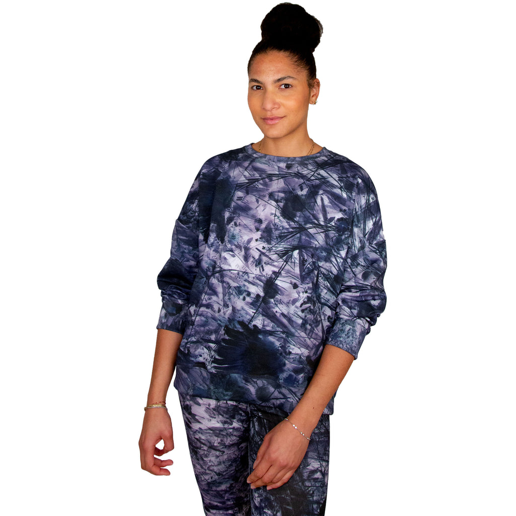 terry sweater // tobiume print