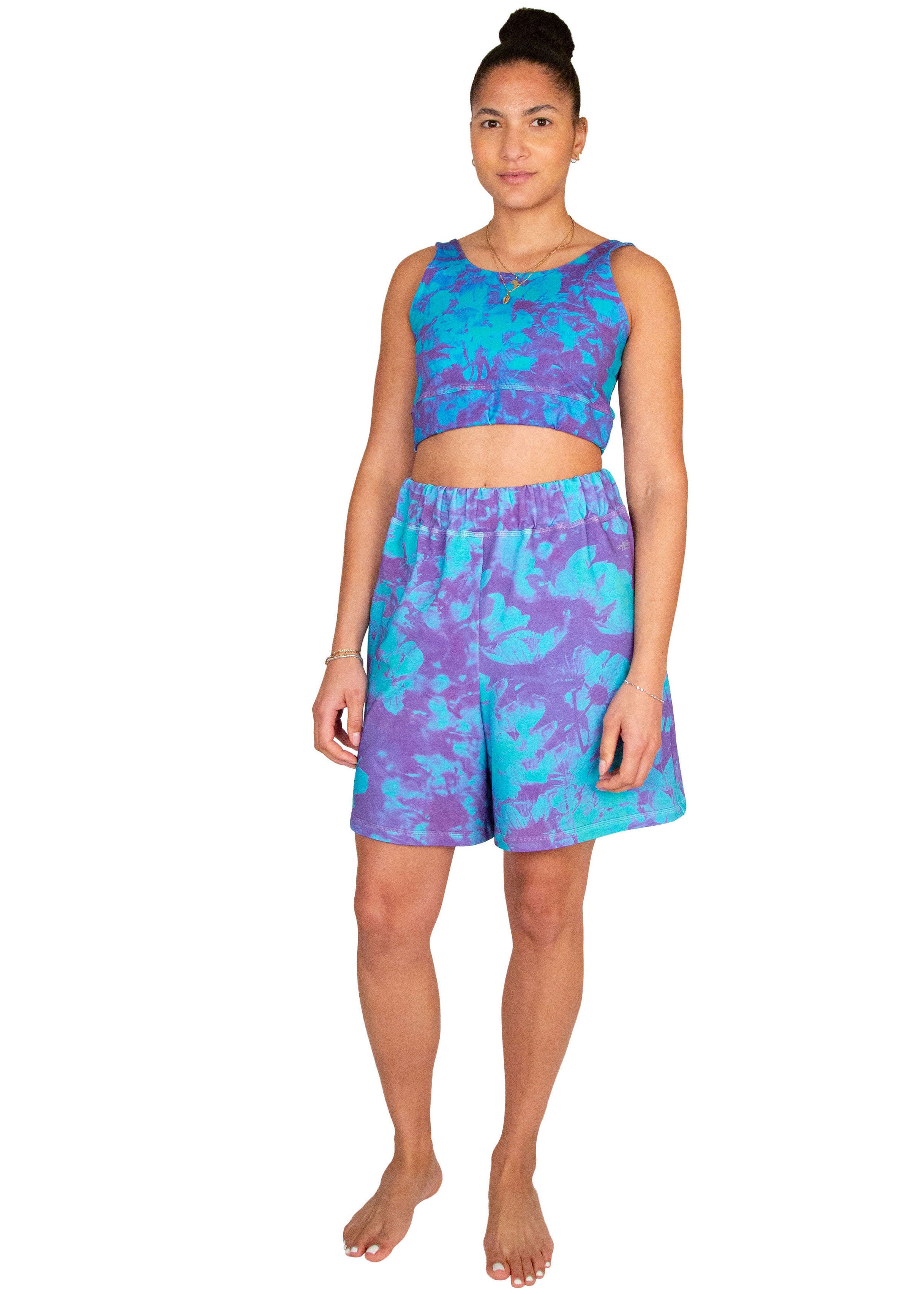 terry shorts // avril print