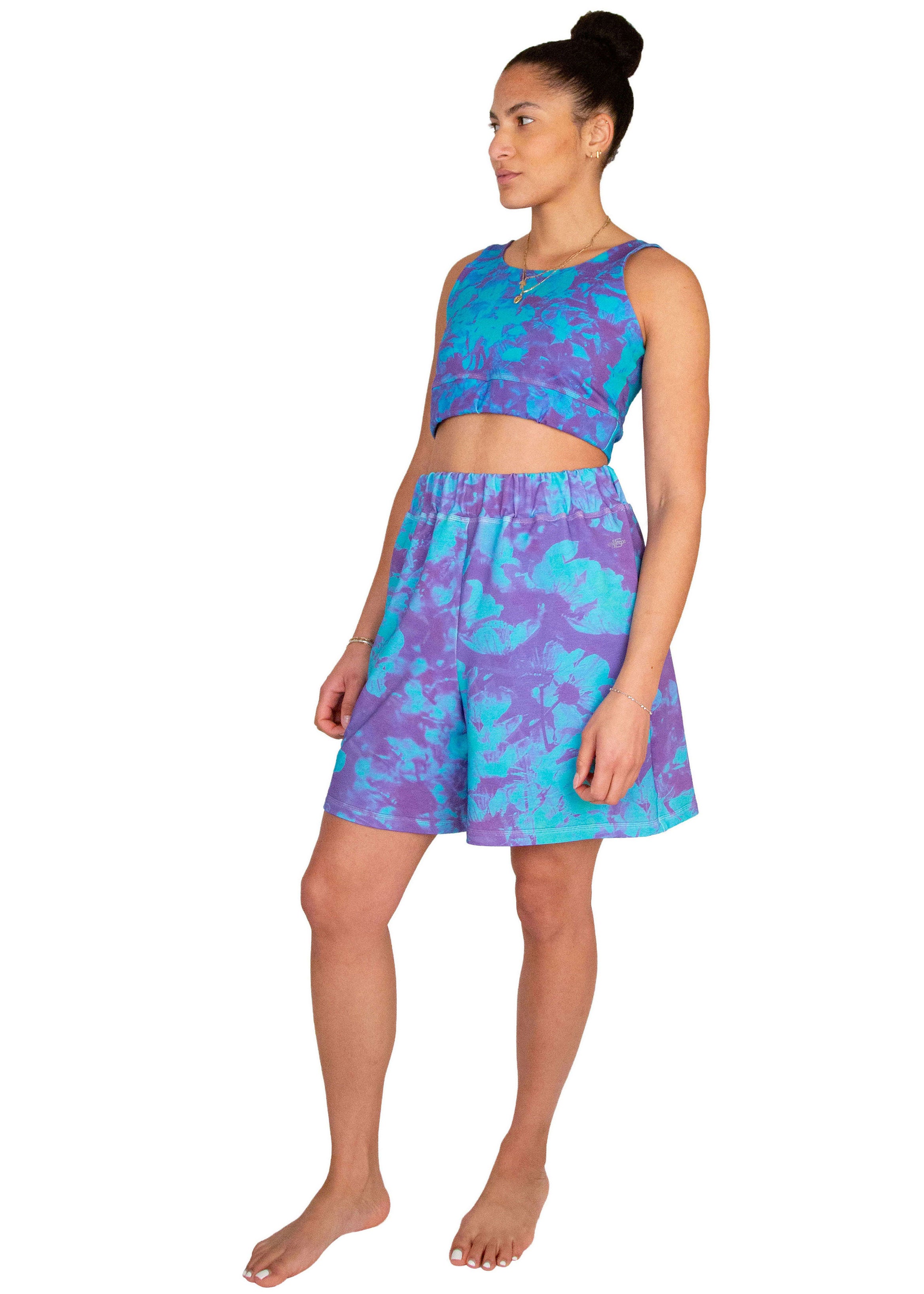 terry shorts // avril print