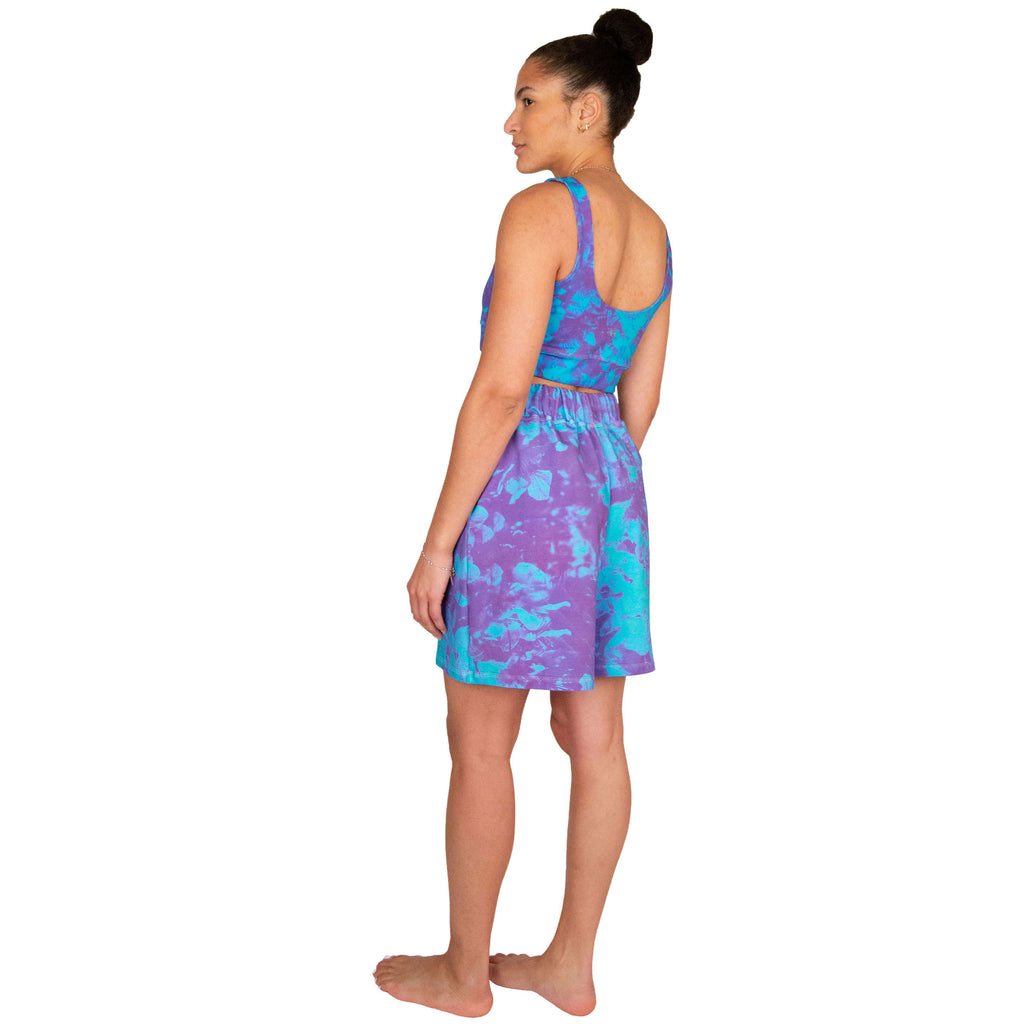 terry shorts // avril print