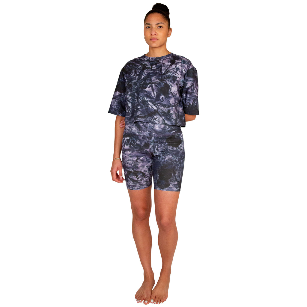 crop top // tobiume print