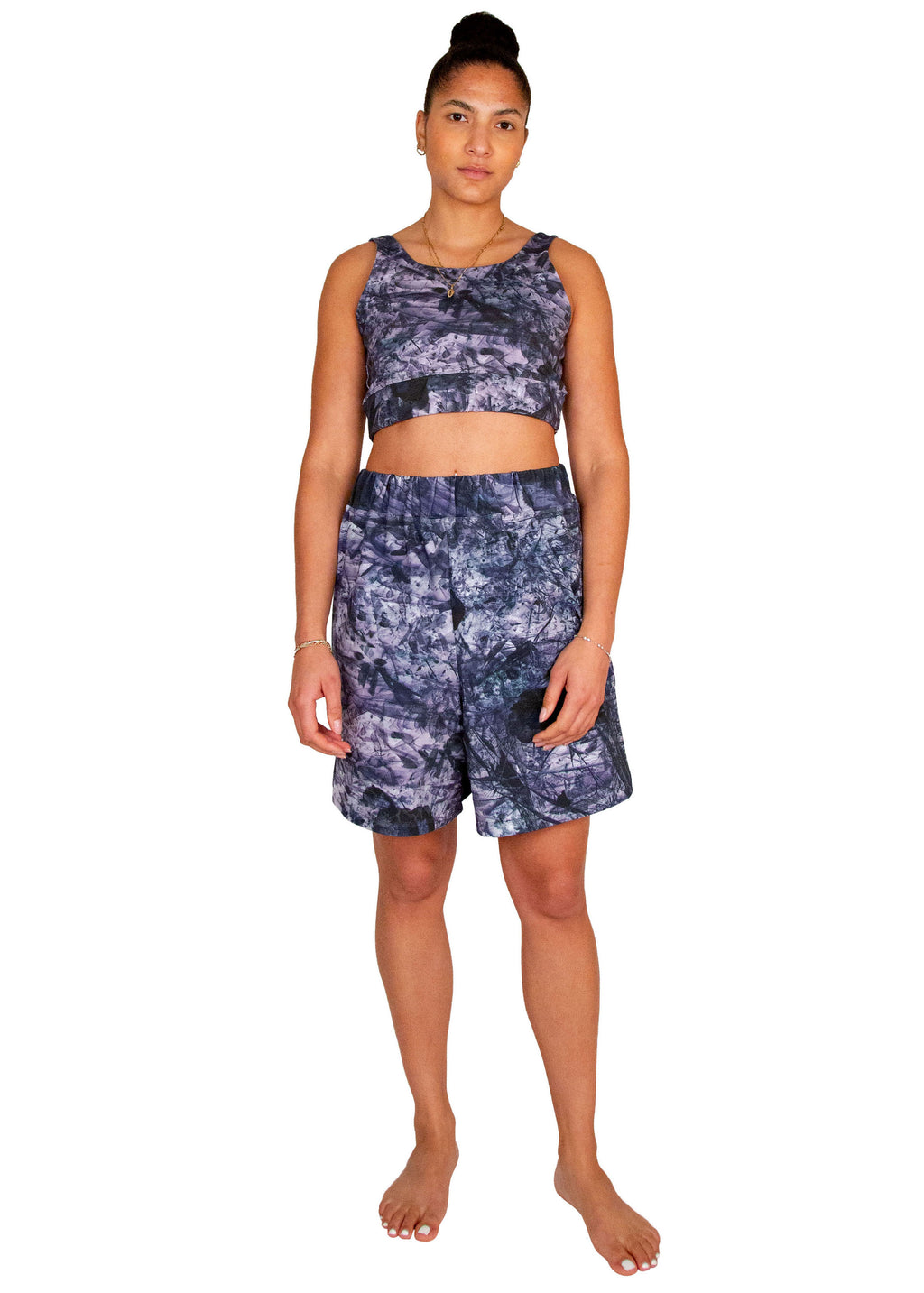 terry shorts // tobiume print