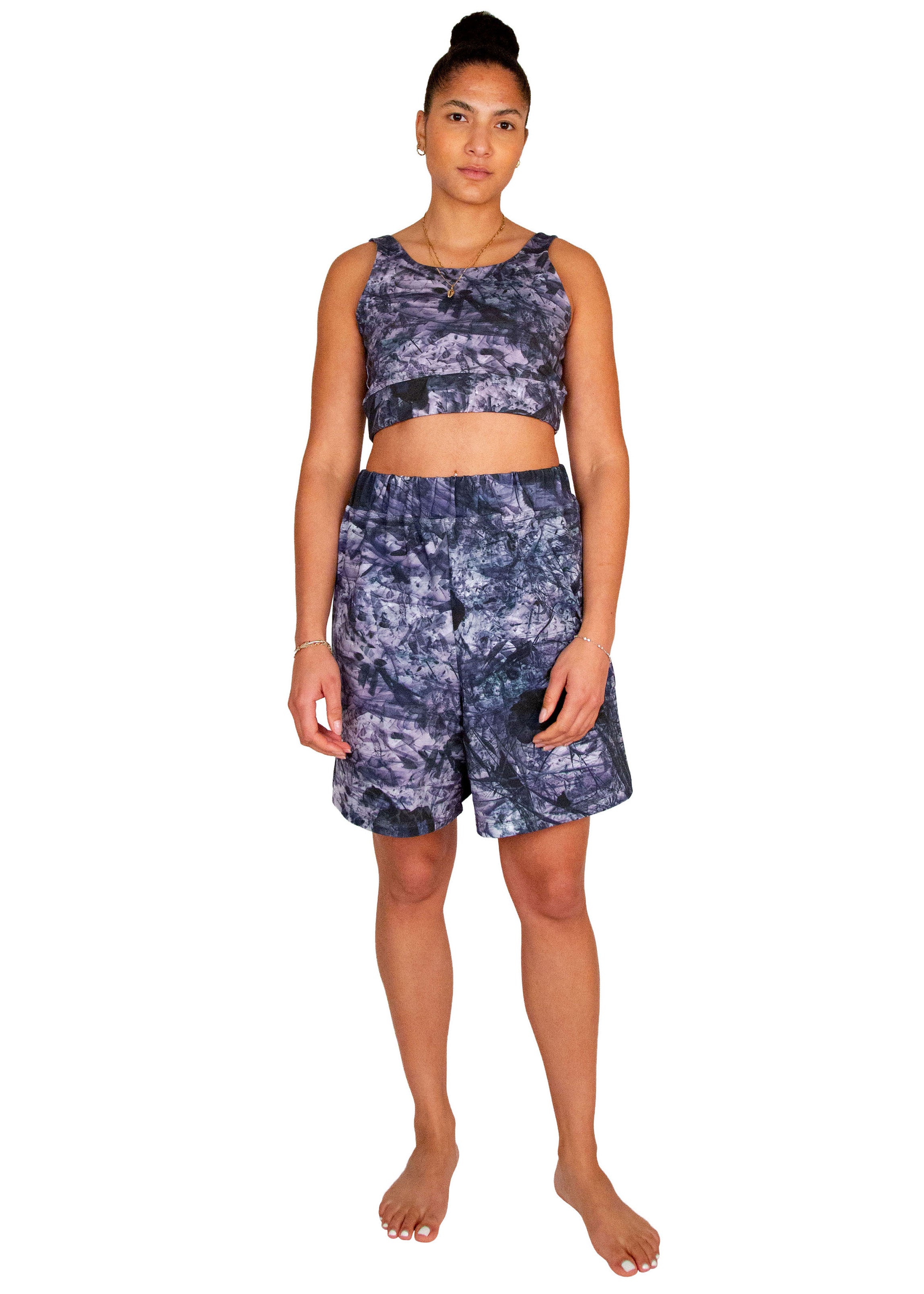 terry shorts // tobiume print