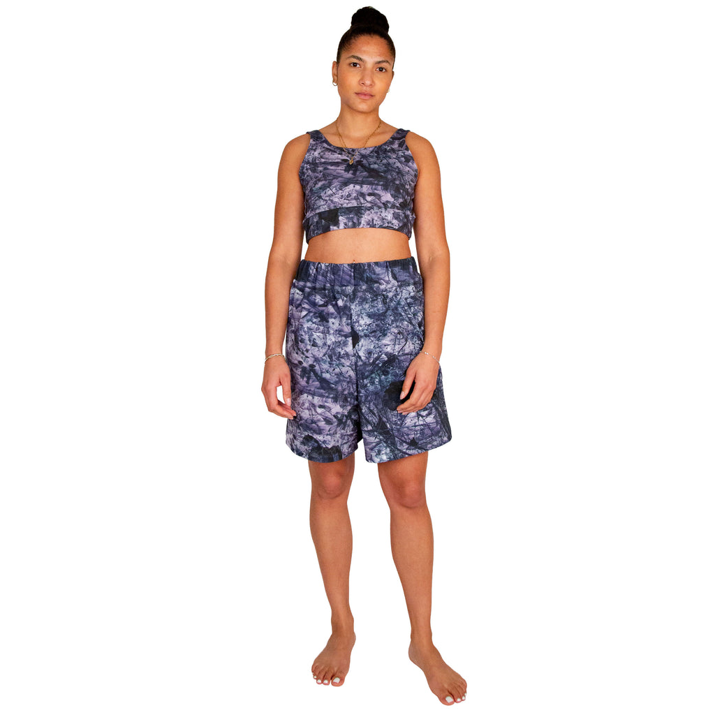 terry shorts // tobiume print