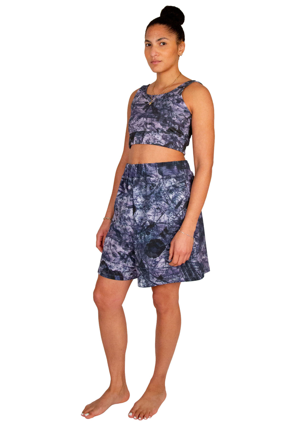 terry shorts // tobiume print