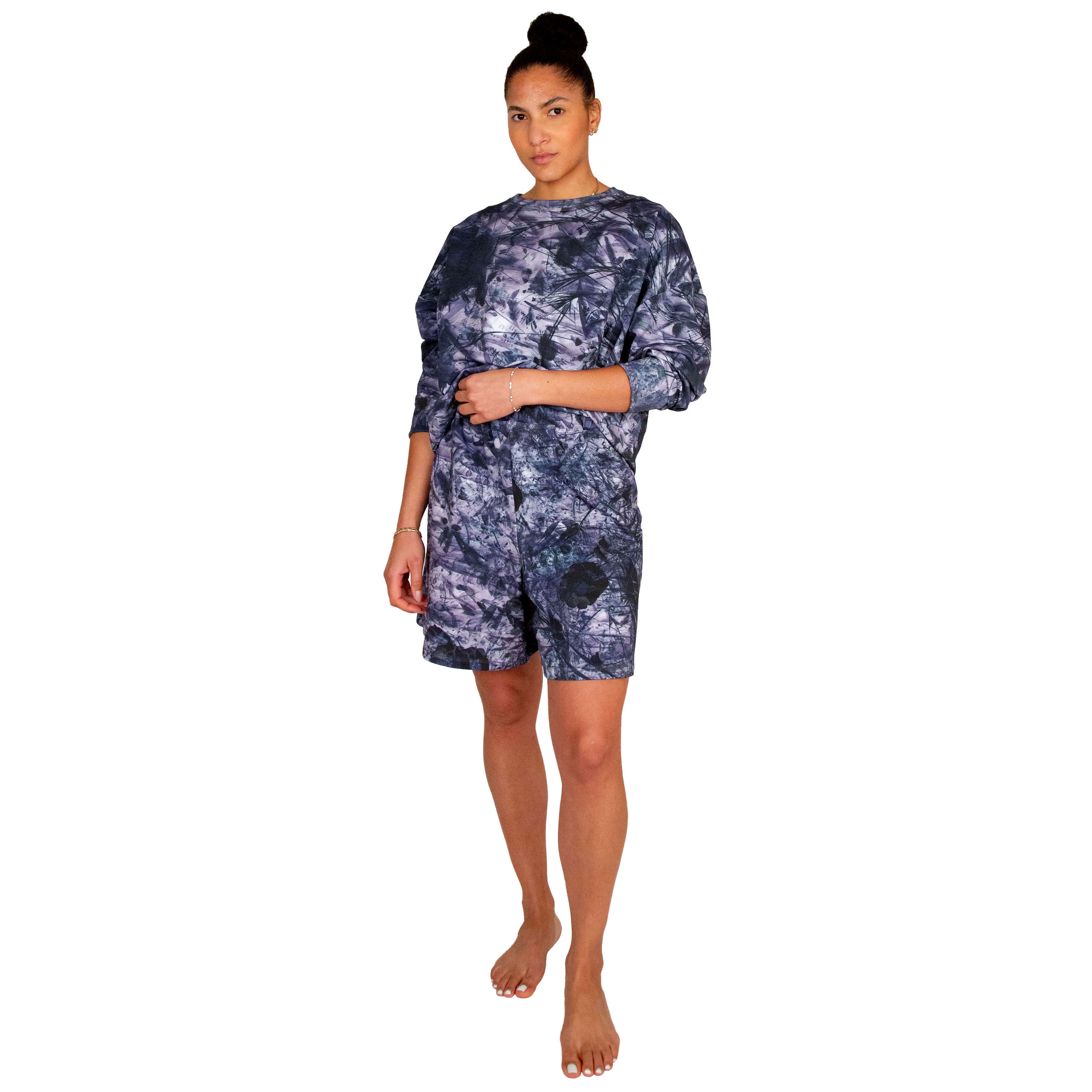 terry sweater // tobiume print