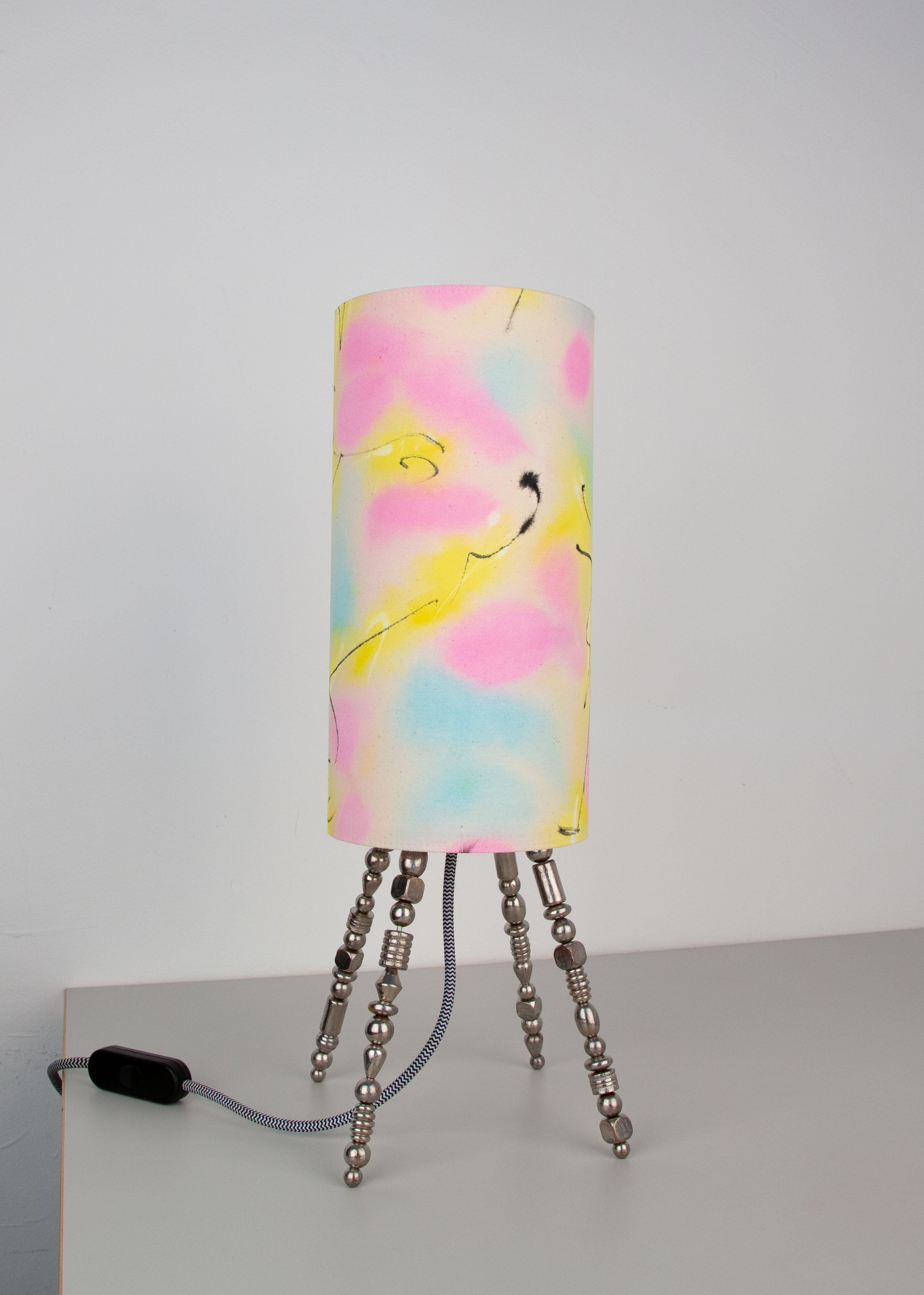 lamp 05 // hand-painted fabrics
