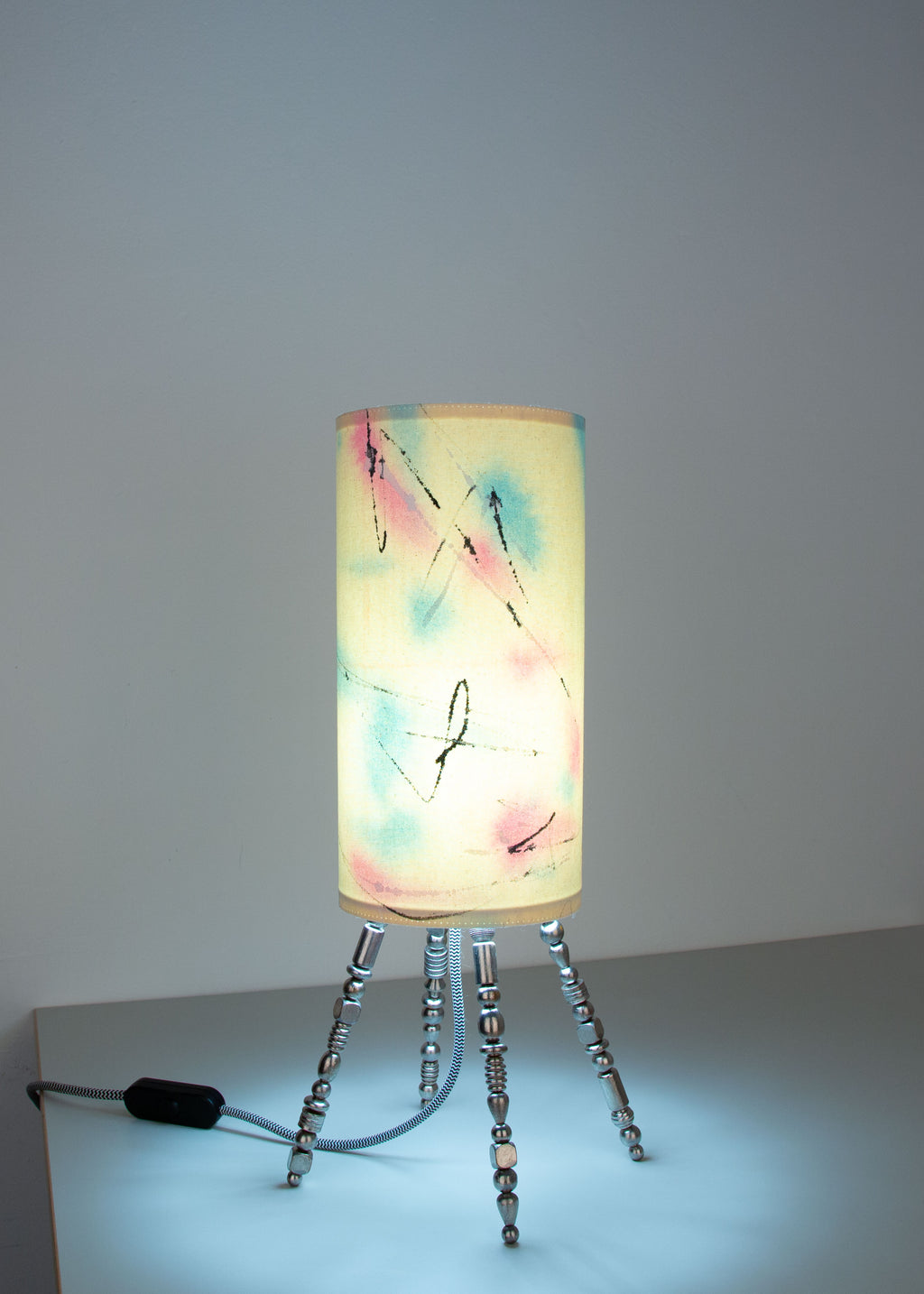 lamp 04 // hand-painted fabrics