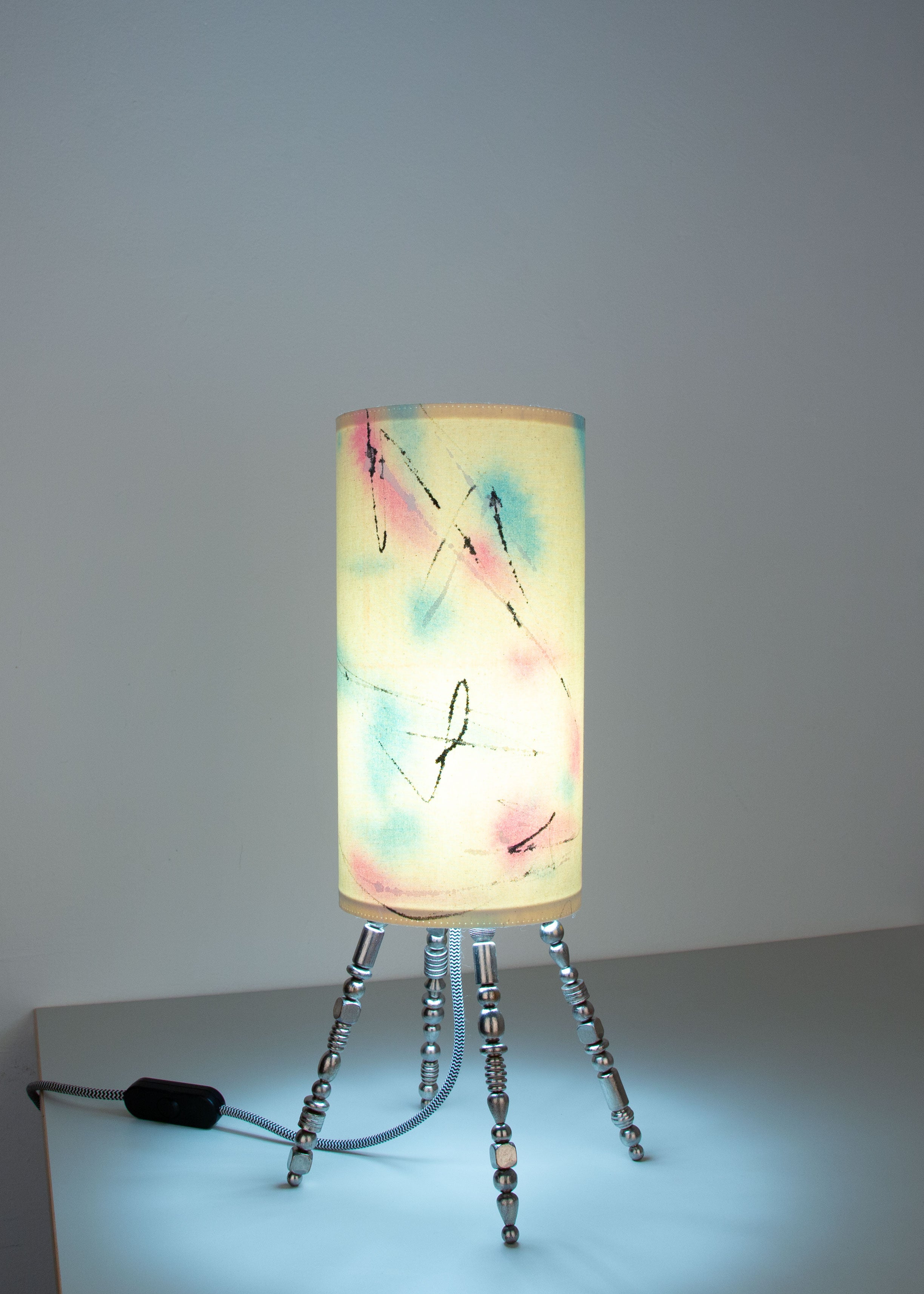 lamp 04 // hand-painted fabrics