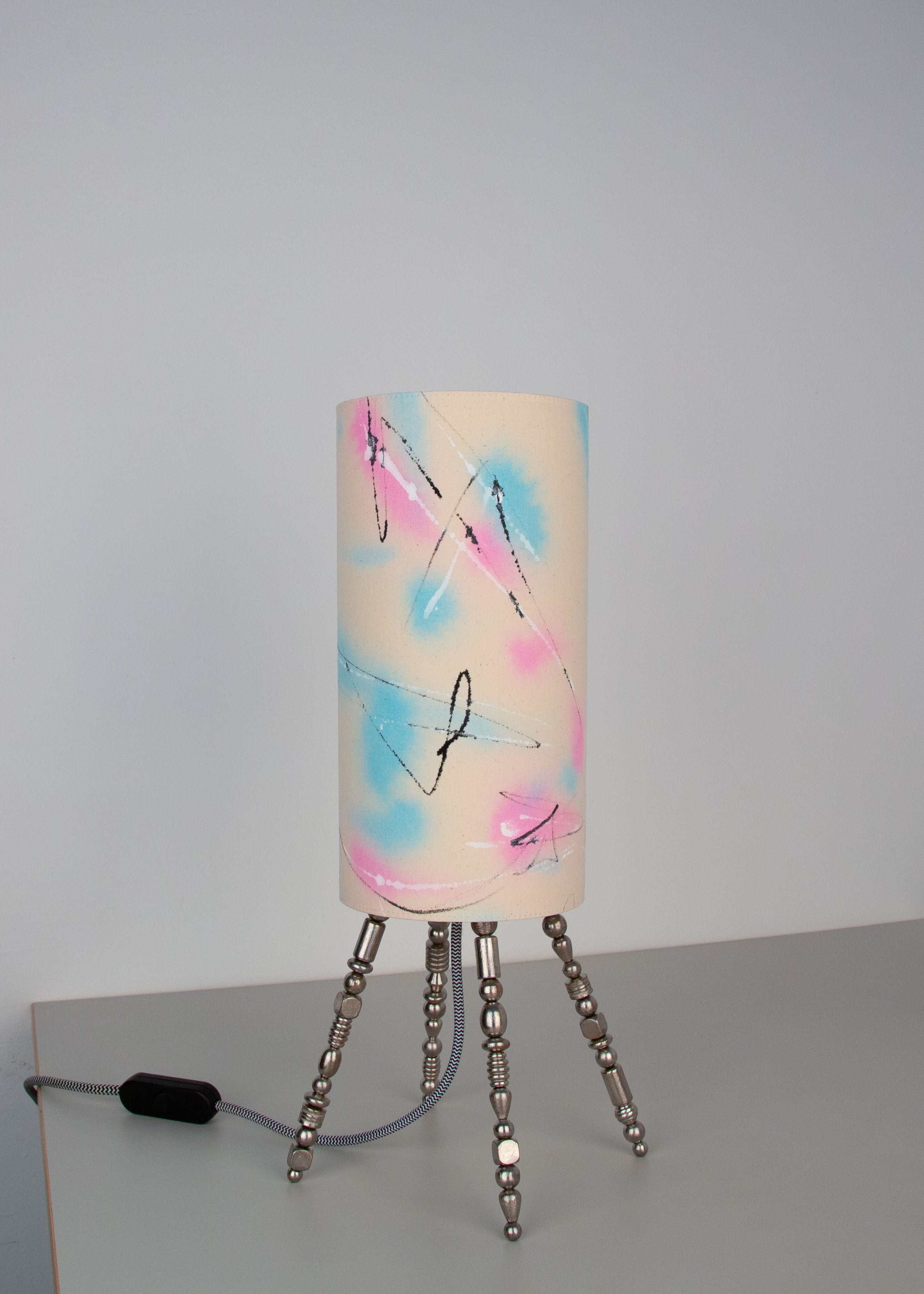 lamp 04 // hand-painted fabrics