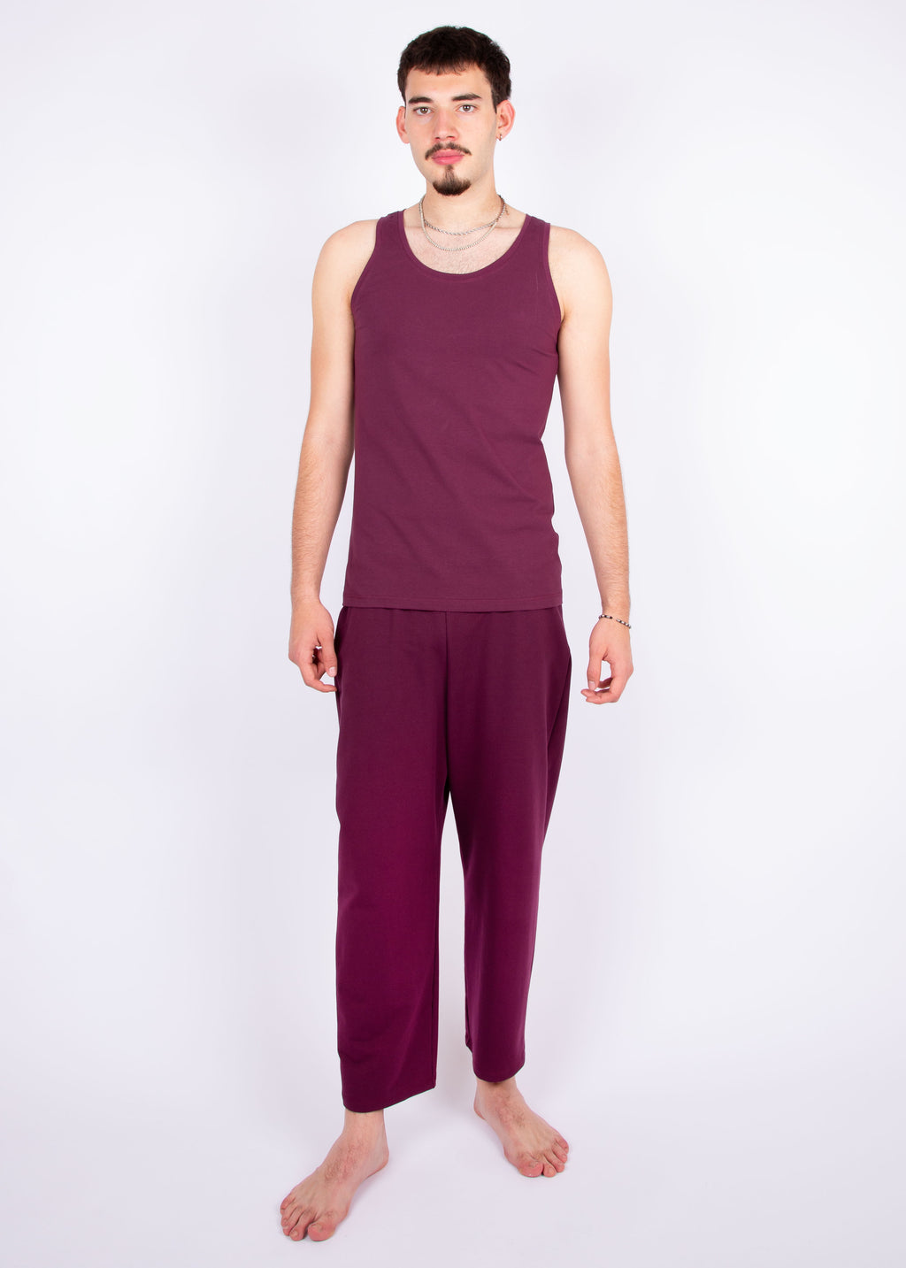 tank top // hibiscus red