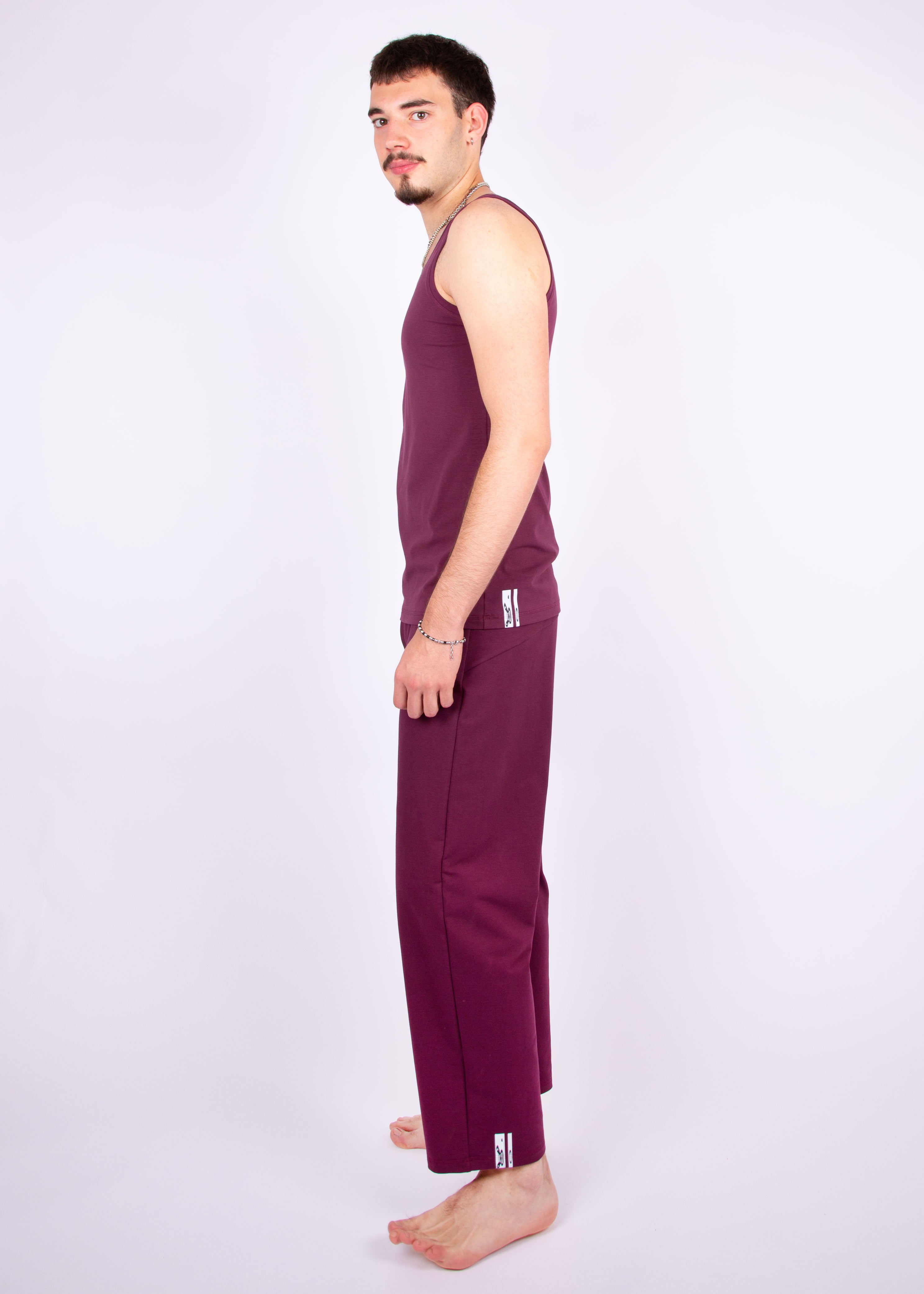 tank top // hibiscus red