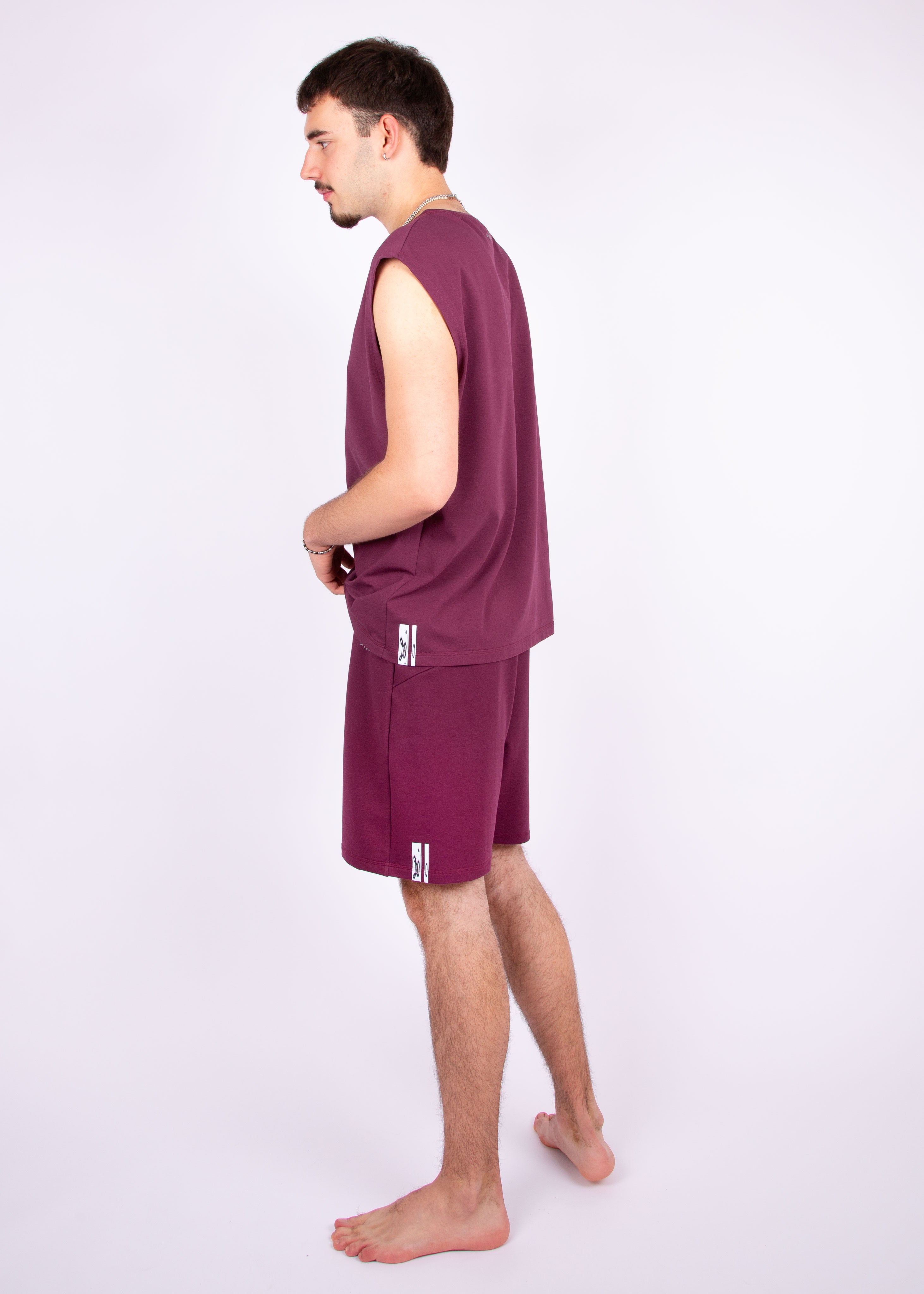 oversize shirt // hibiscus red