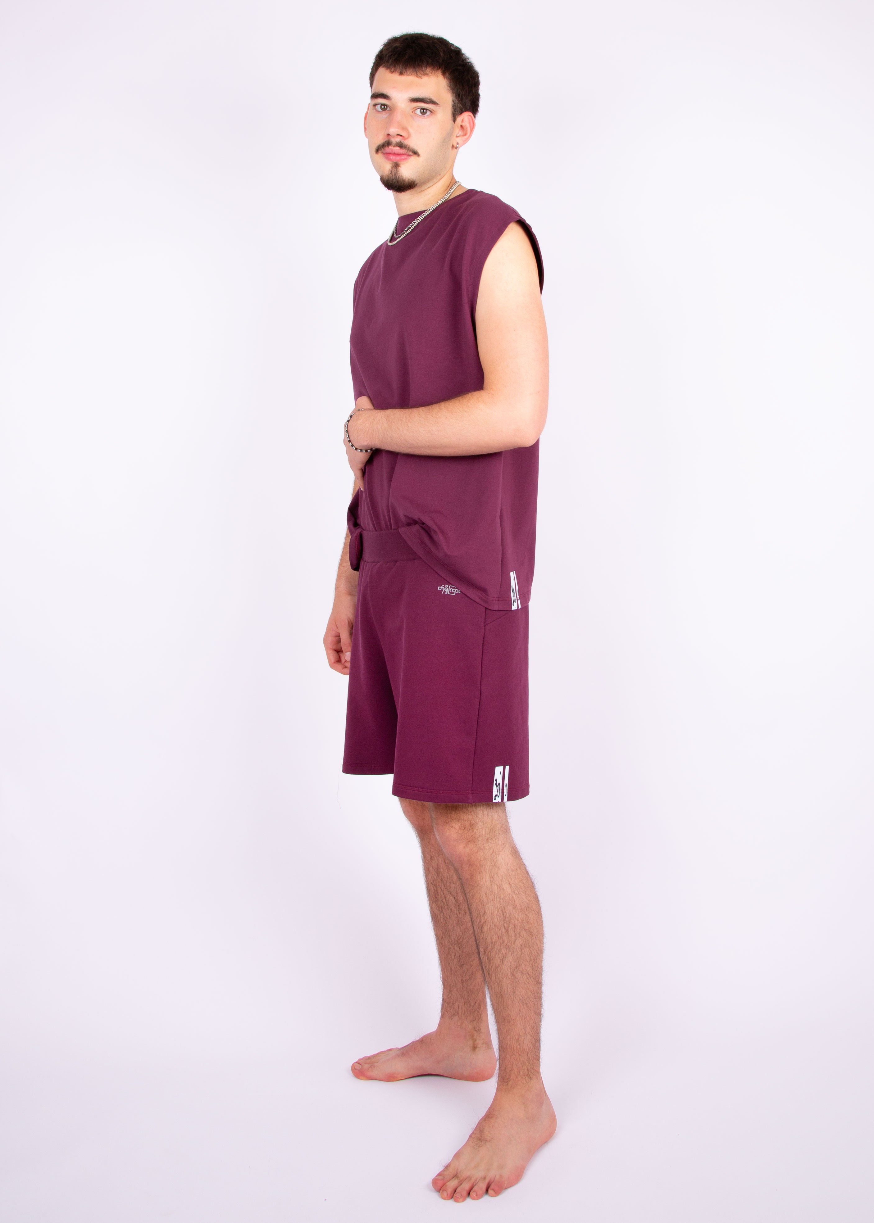 oversize shirt // hibiscus red