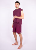 oversize shirt // hibiscus red