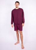 sweater // aubergine red