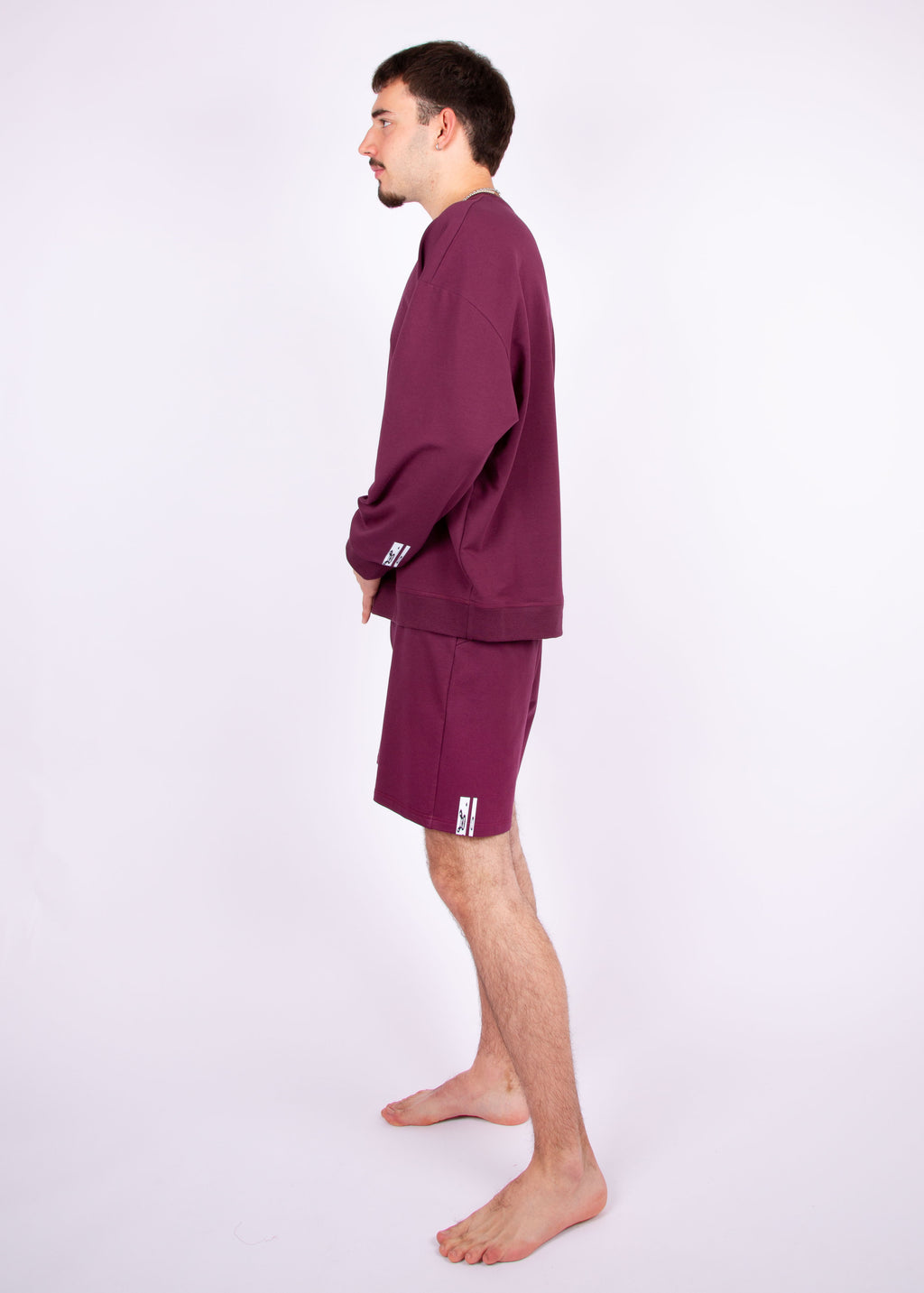 sweater // aubergine red