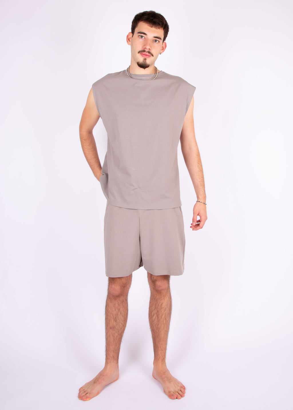 oversize shirt // dolphin grey