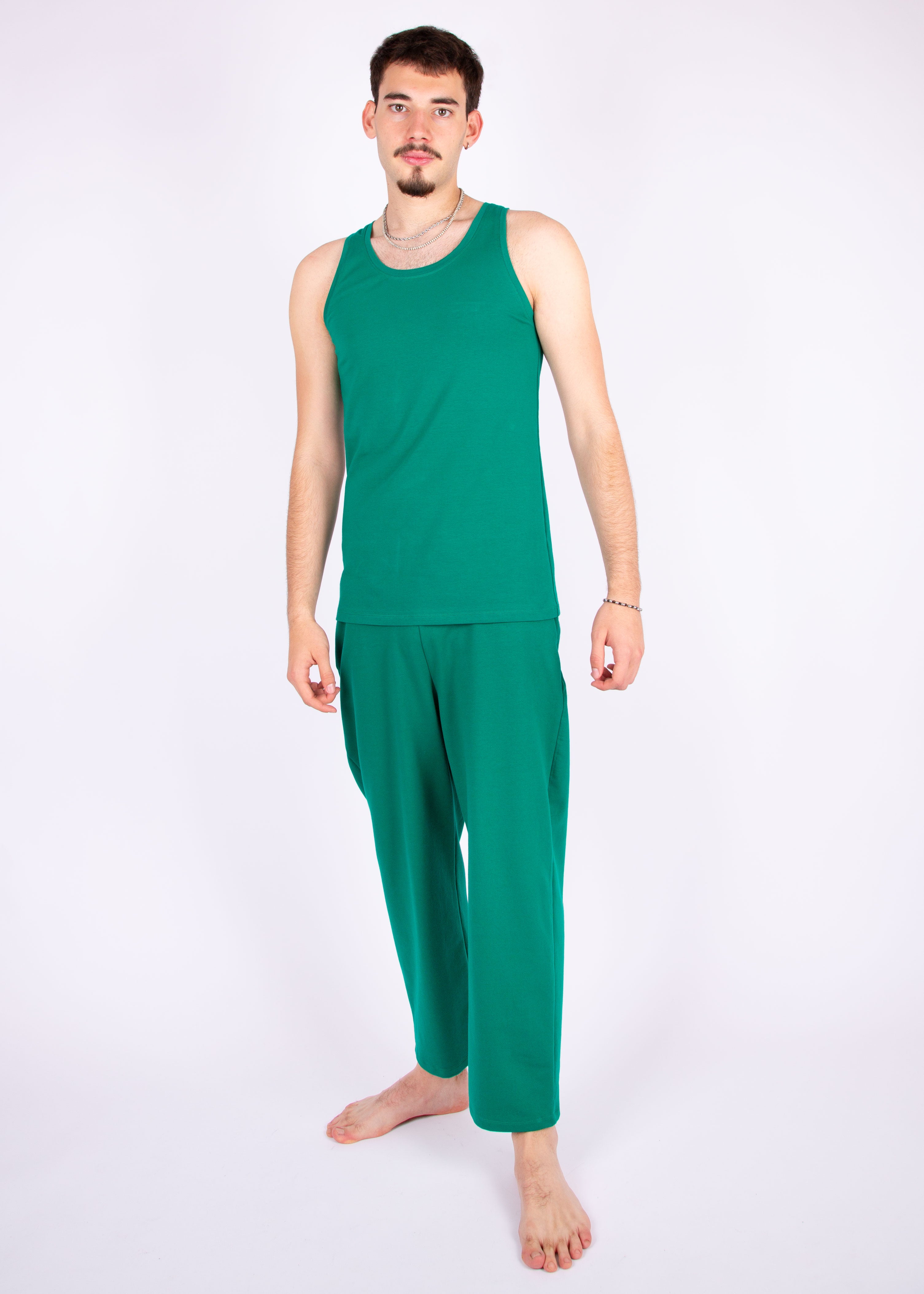 tank top // emerald green