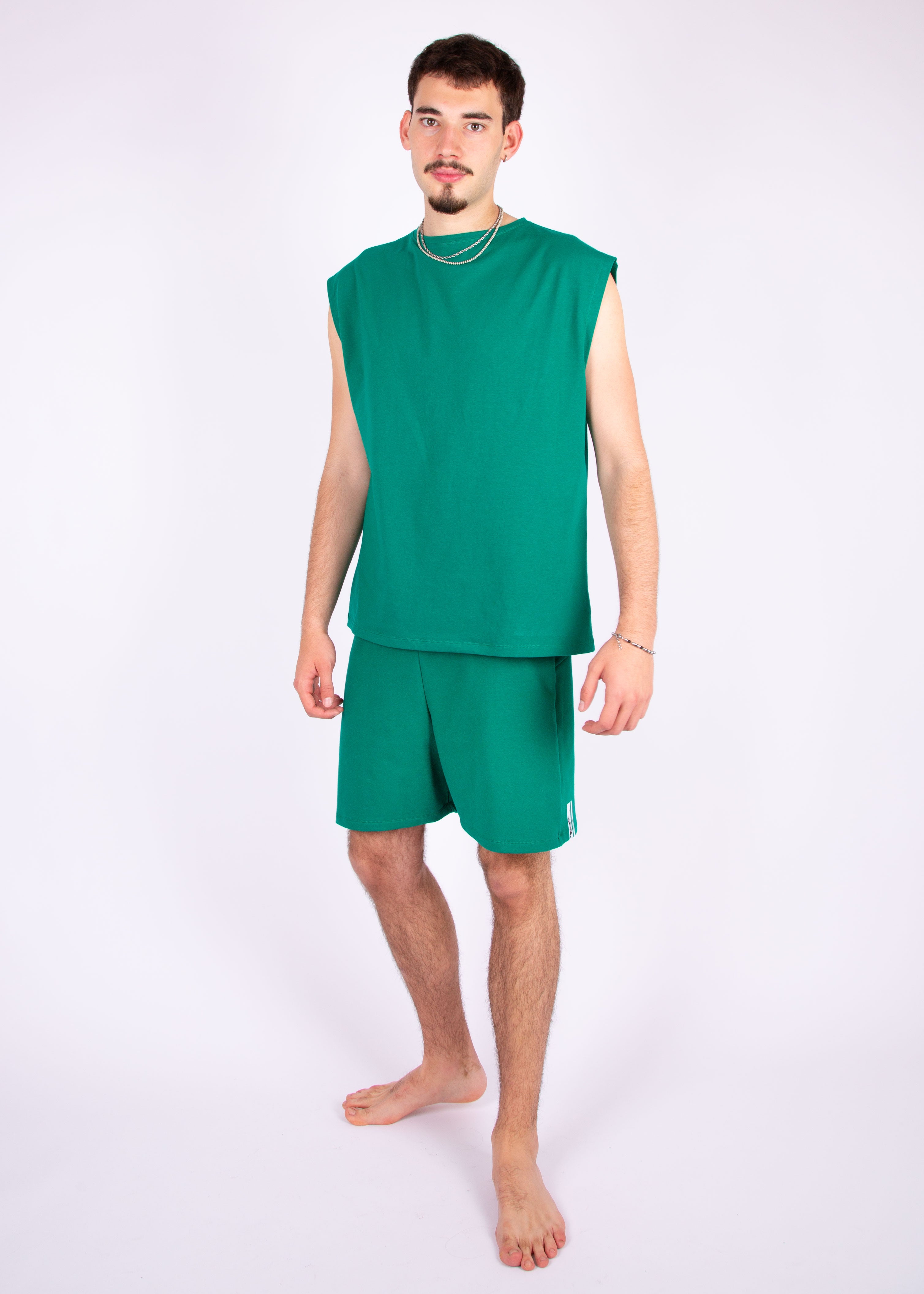 oversize shirt // emerald green
