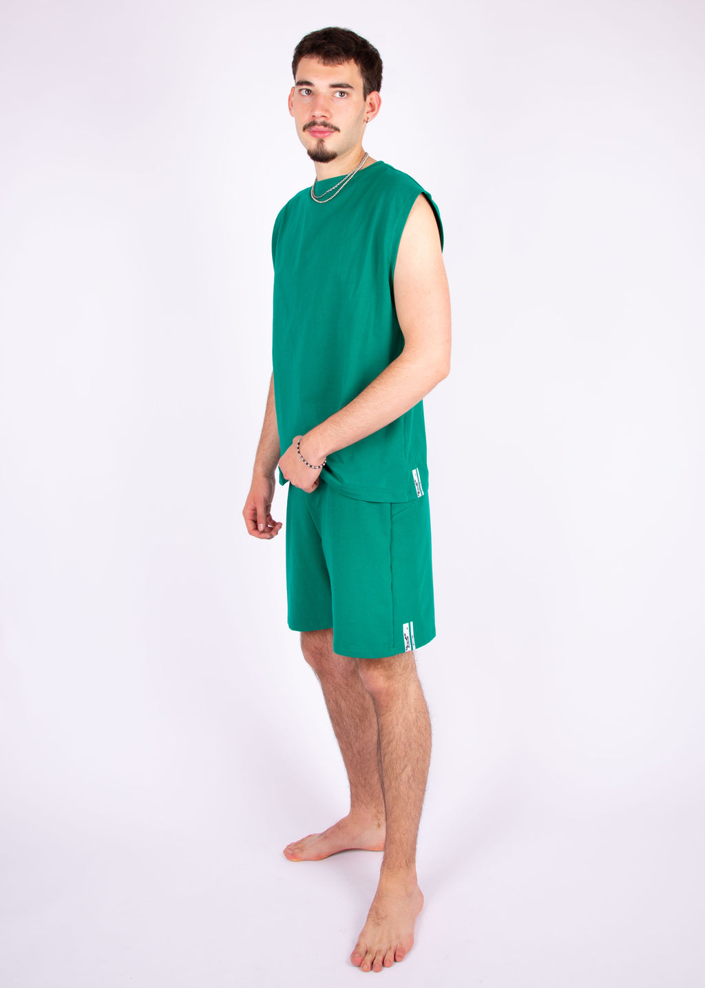 oversize shirt // emerald green