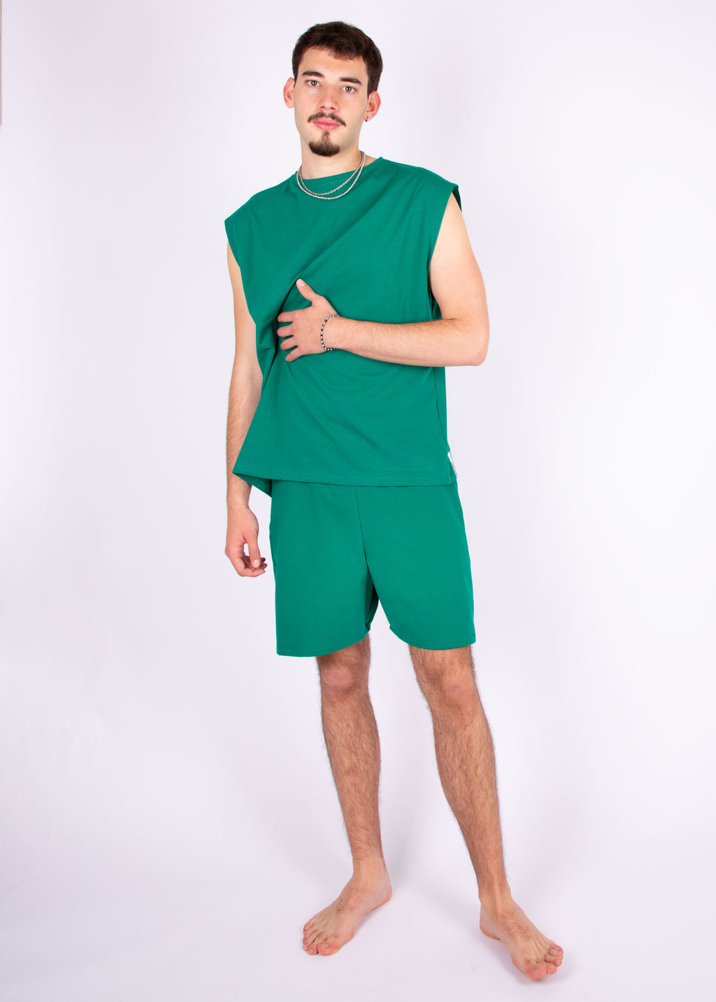 oversize shirt // emerald green
