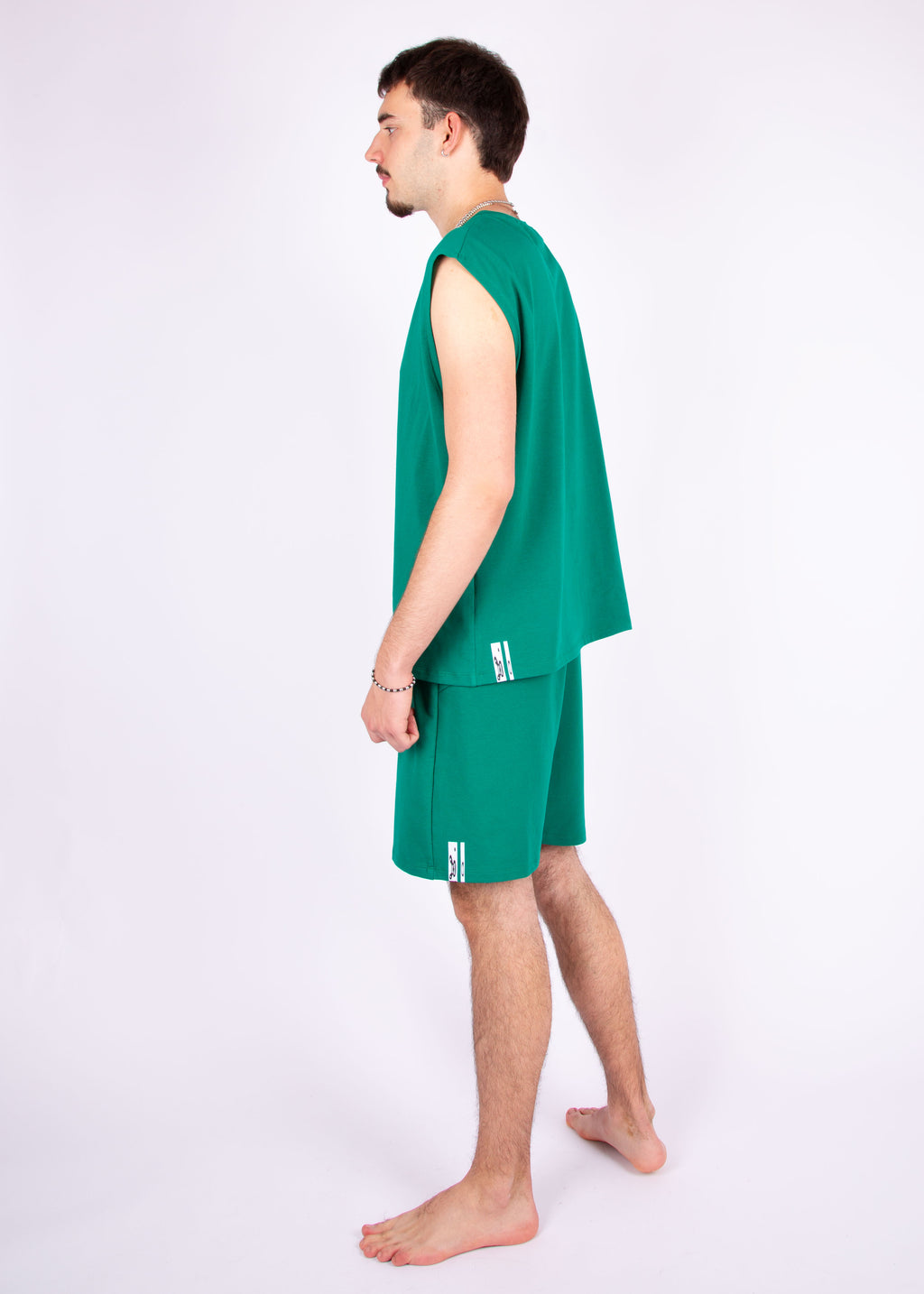 oversize shirt // emerald green