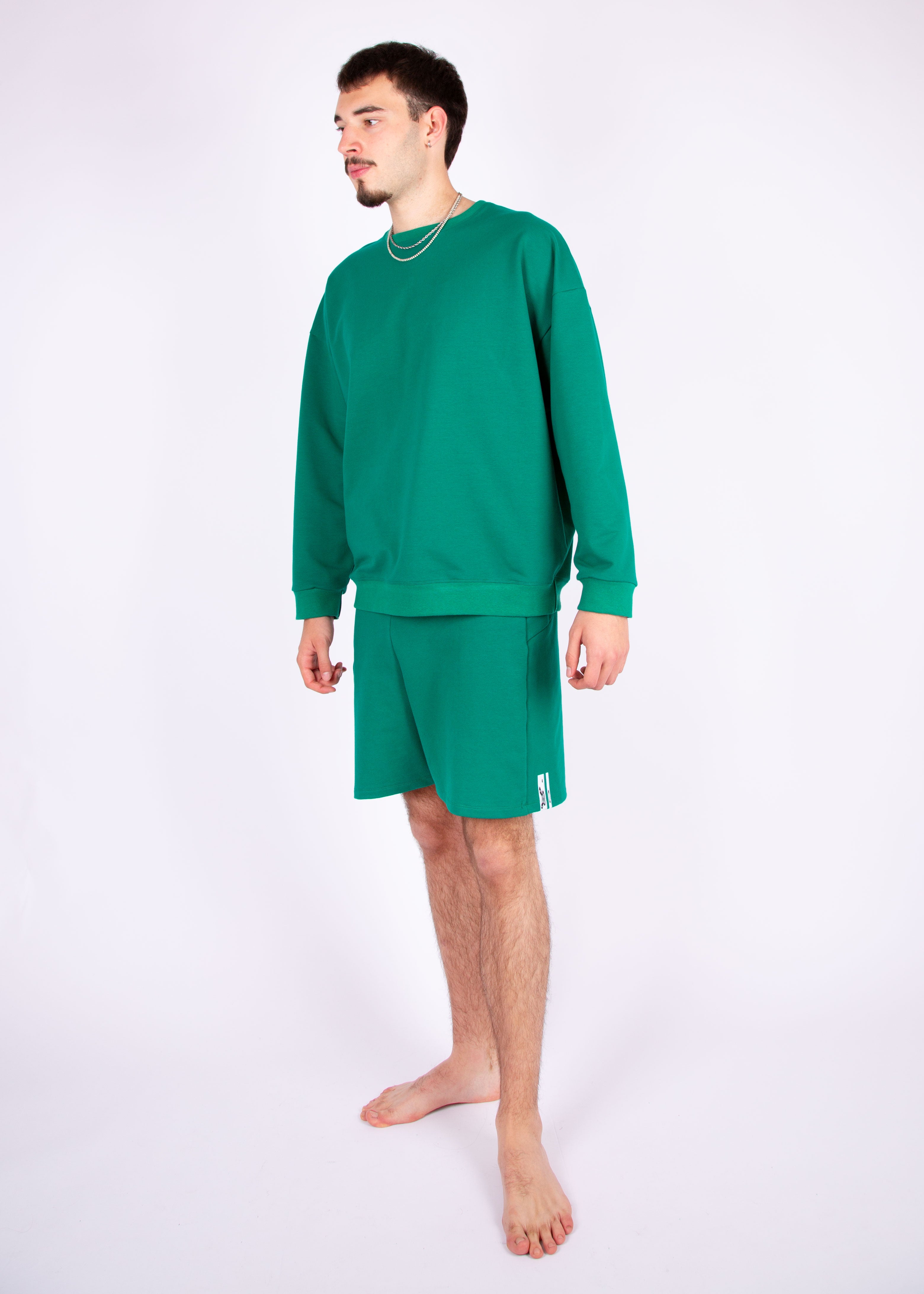 sweater // emerald green