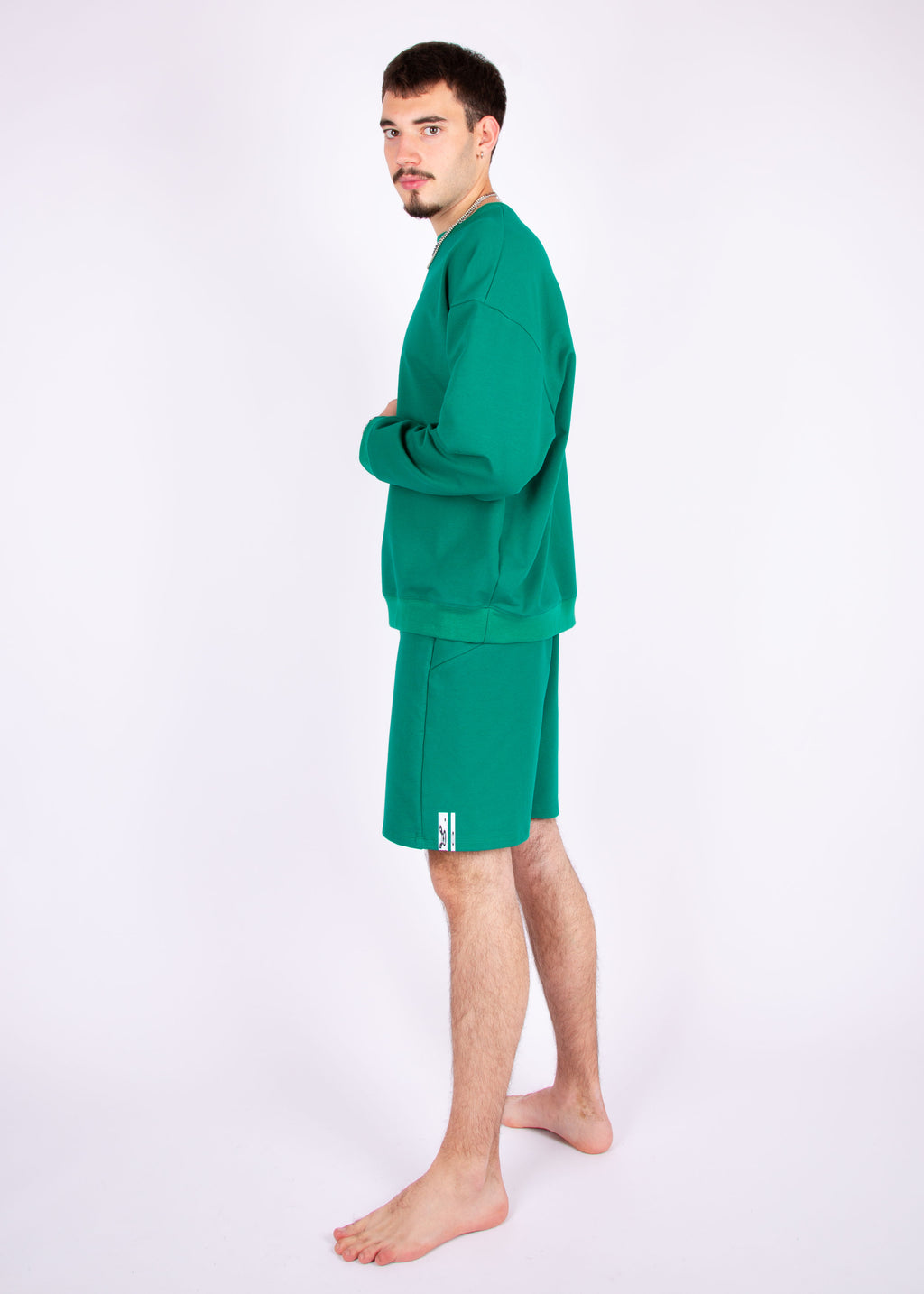 sweater // emerald green