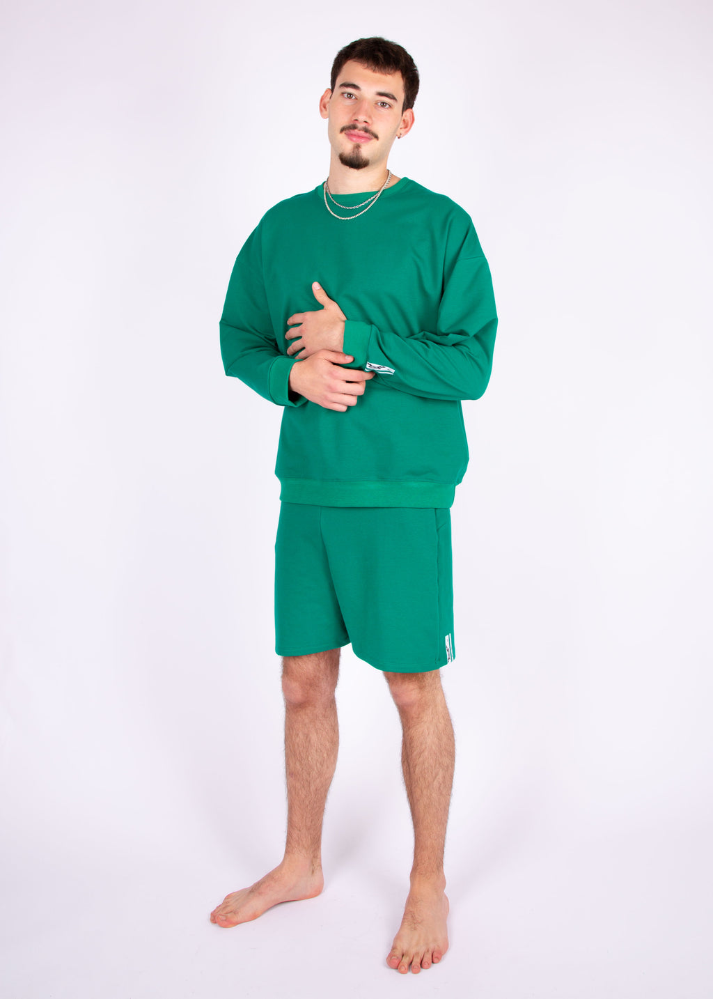 sweater // emerald green