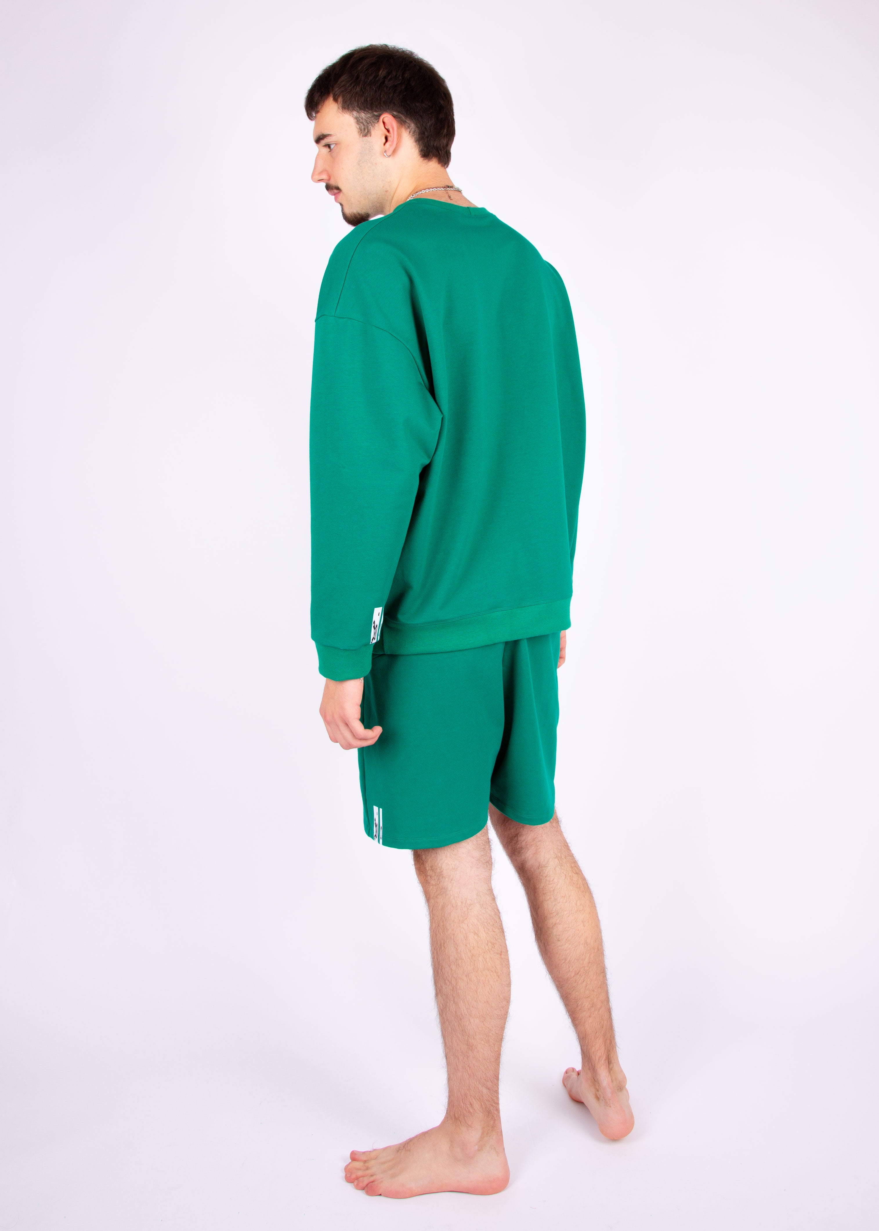 sweater // emerald green