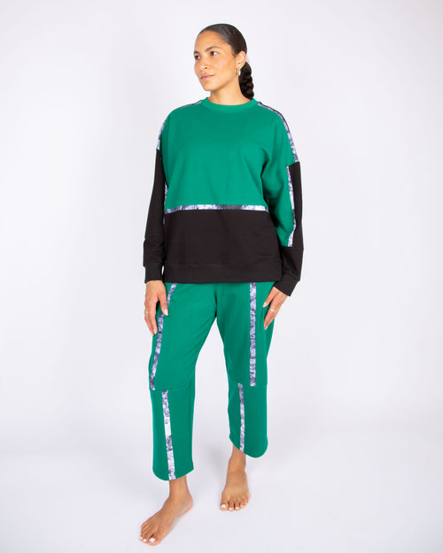 DHOOT _ tobiume print, emerald, black